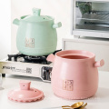 Kitchenware supplier wholesale ceramic cooking pot utensilio de cocina soup pots two ears handle cookware casseroles with lid